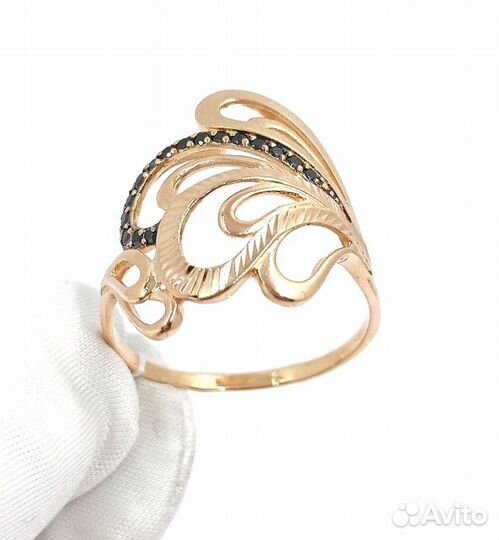Золотое кольцо с фианитом 20р