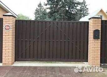 Откатные ворота с установкой