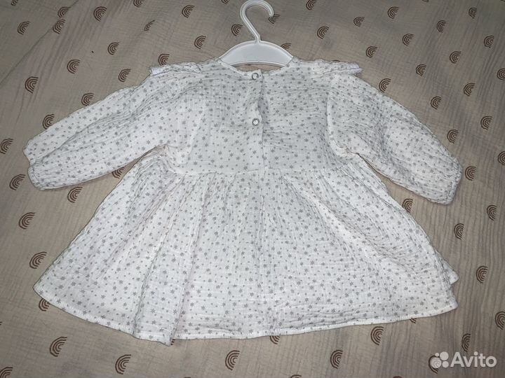 Детское муслиновое платье 74-80