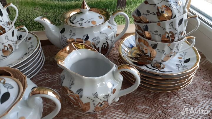 Сервиз чайный Золотая роза Вербилки