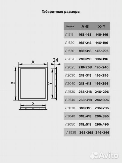 Люк ревизионный пластиковый Evecs Л3050 300x500