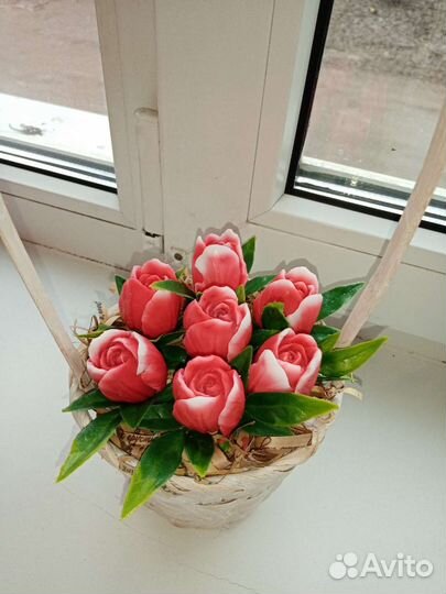 Букет цветов из мыла