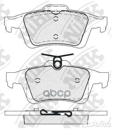 Колодки тормозные дисковые зад PN2702 NiBK