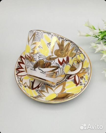 Кофейник Золотые ромашки 