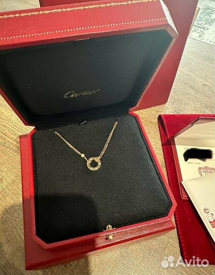 Подвеска Cartier Love розовое золото