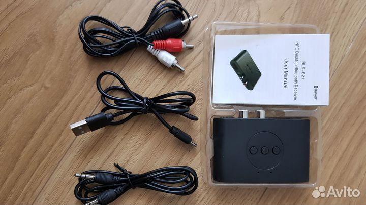 Bluetooth аудио-приёмник BLS B21 2RCA, 3,5 jack