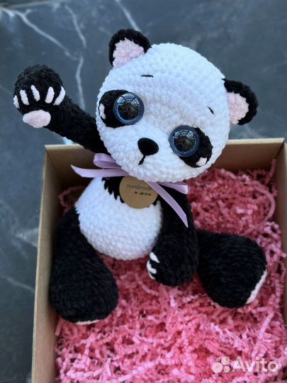 Панда, игрушка ручной работы