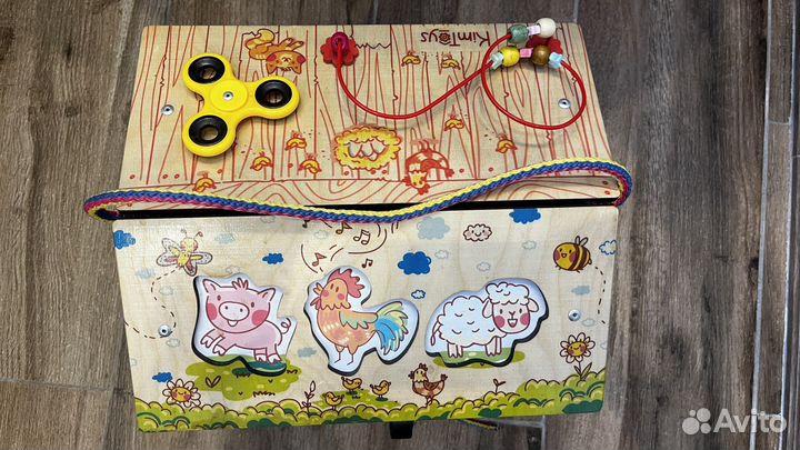 Бизиборд домик (бизидом) развивающий комплекс