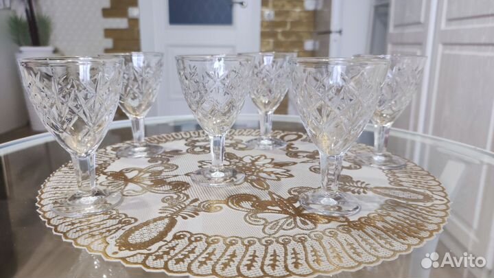 Хрусталь фужеры, вазы, стаканы, рюмки, конфетницы