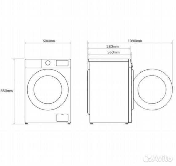 LG с сушкой 10.5 kg