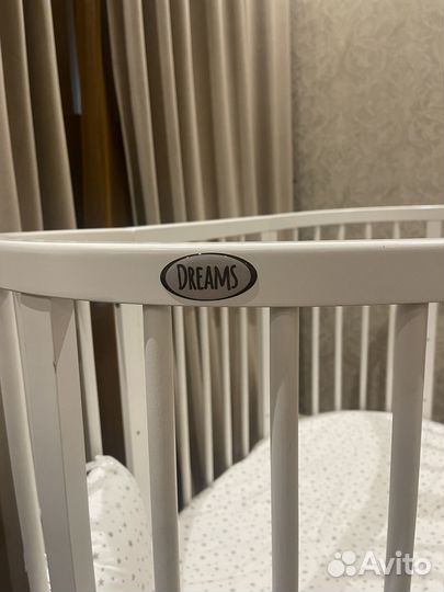 Кроватка трансформер Dreams Premium бук + бортики