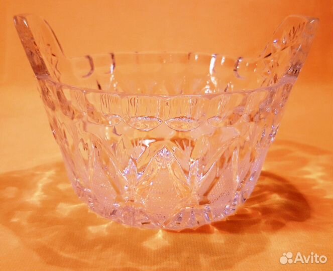 Ваза Салатница. Салатник. Хрусталь. лзхс. СССР