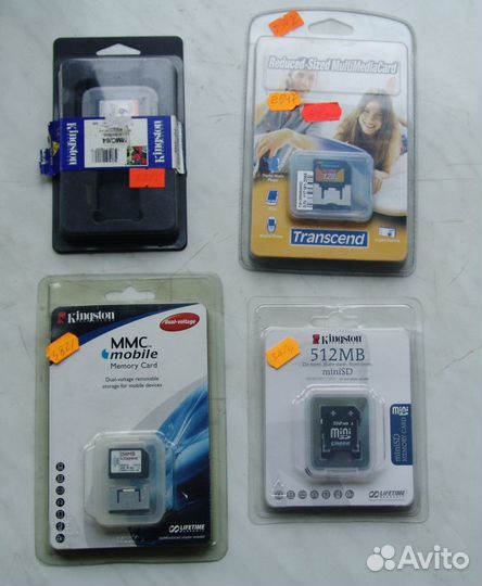 Карты памяти Memory Stick, SD/MMC (miniSD), CF