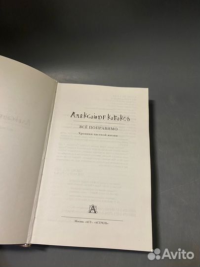Александр Кабаков Всё поправимо