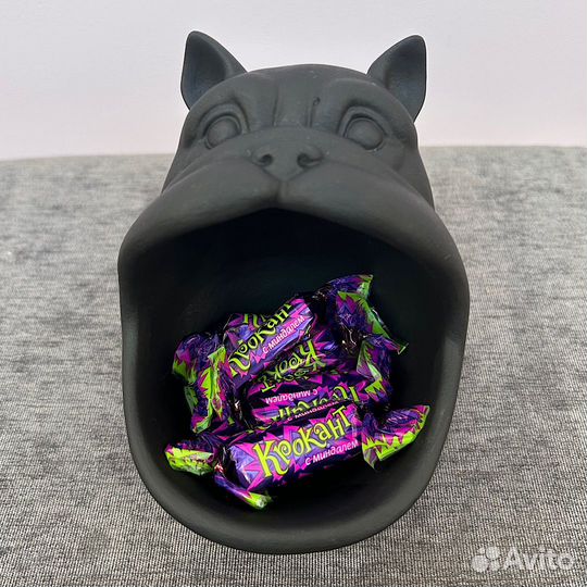 Конфетница ключница статуэтка Бульдог