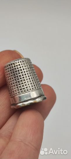 Наперсток серебро Англия нач. XX в. №27 618 Размер