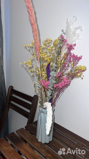 Букет из сухоцветов интерьерный