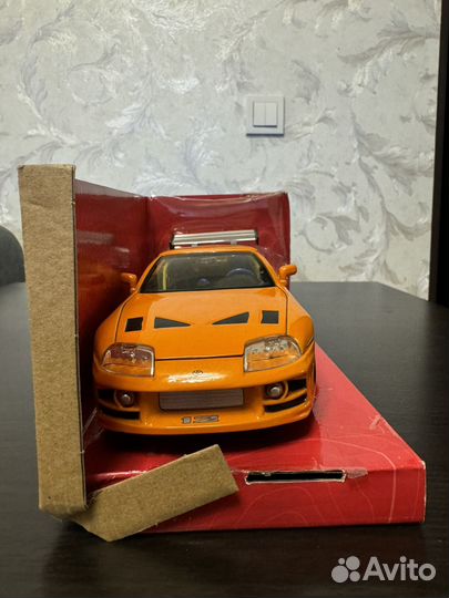 Модель авто Toyota Supra, F&F, jada, 1:24