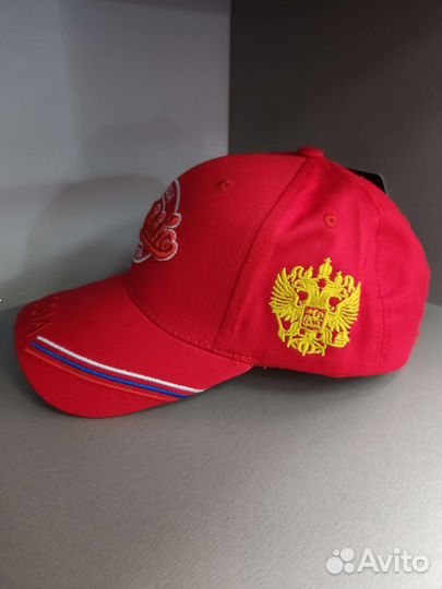 Кепка бейсболка Russia красная
