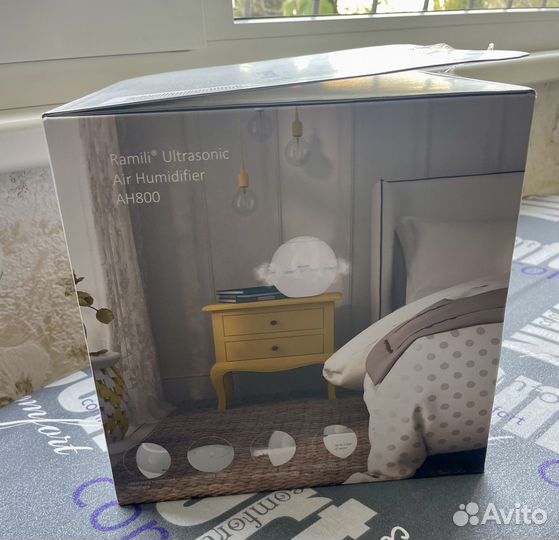 Увлажнитель воздуха RamiliBaby AH800,белый.Десткий