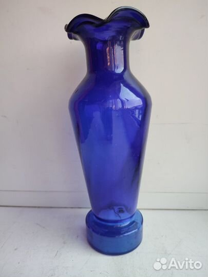Ваза синее стекло, СССР