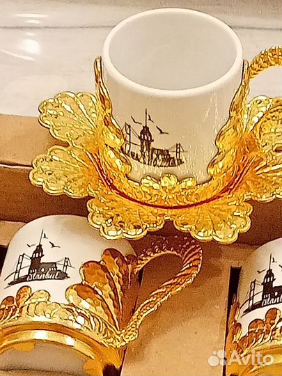 Кофейный сервиз с разносом. Турция