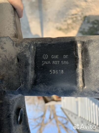 Усилитель заднего бампера vw tiguan