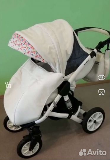 Коляска 2 в 1 эко кожа