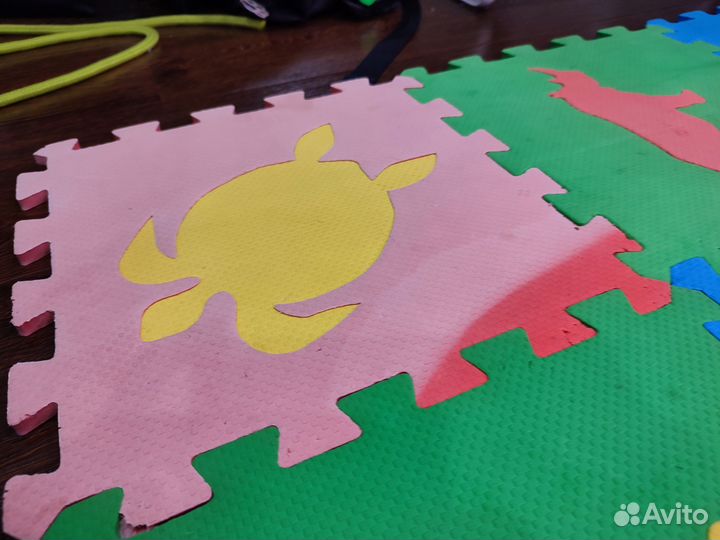 Детский развивающий коврик пазл (мягкий пол)
