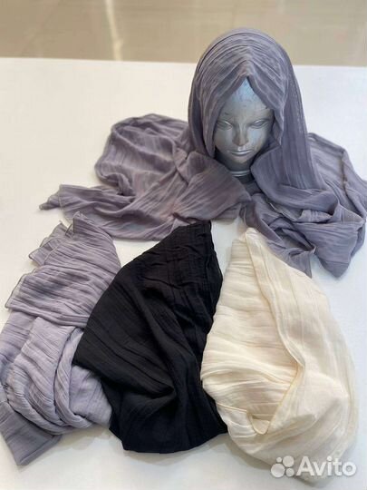 Шарфы жатка, муслиновые шарфы, шарфы бамбуковые