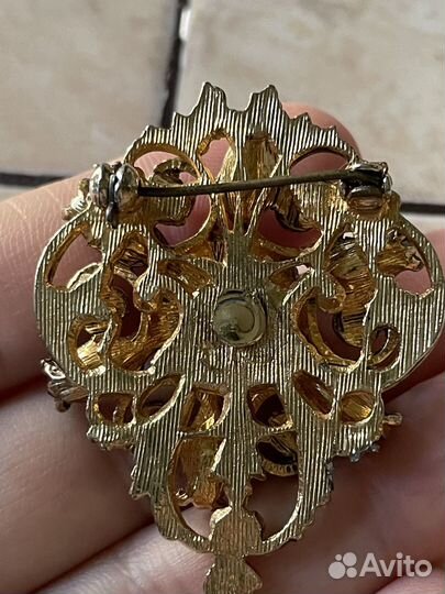 Брошь винтажная Чехия