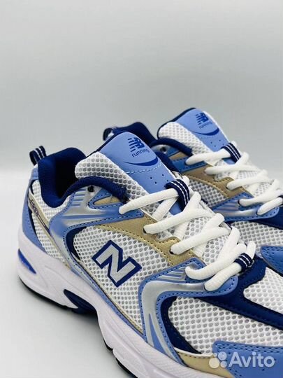 New Balance 530 белые синие