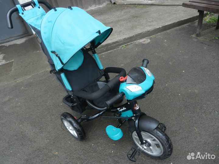 Велосипед-коляска (фары,музыка,свет),надувные,идеа