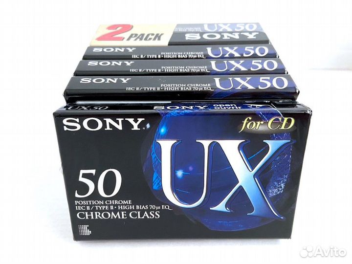 Аудиокассета кассета Sony UX 50 - 1996 г