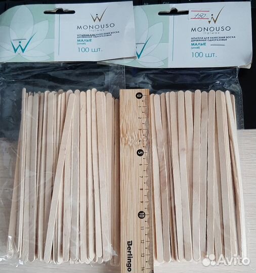 Шпатели для воска, 200 шт