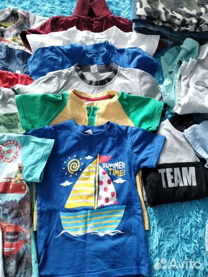 Детские вещи пакетом для мальчика 104 110