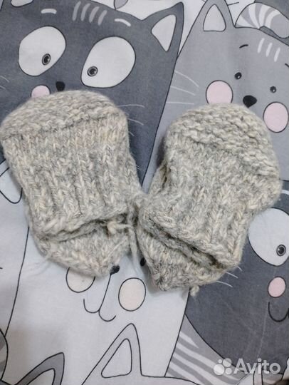 Шерстяные вязанные носки детские