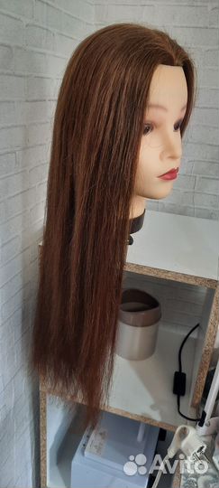 Голова манекен натуральные волосы