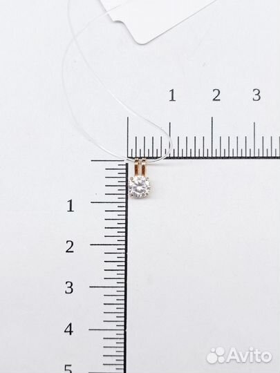 121/Подвеска золотая 585 с фианитом