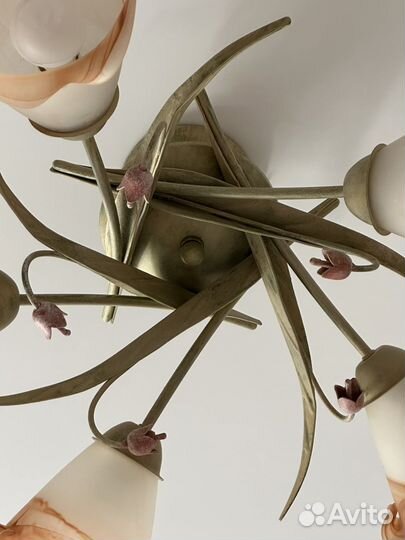 Люстра пятирожковая б/у