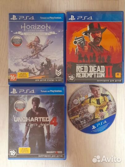 Лицензионные диски PS4 Red Dead Redemption2 и др