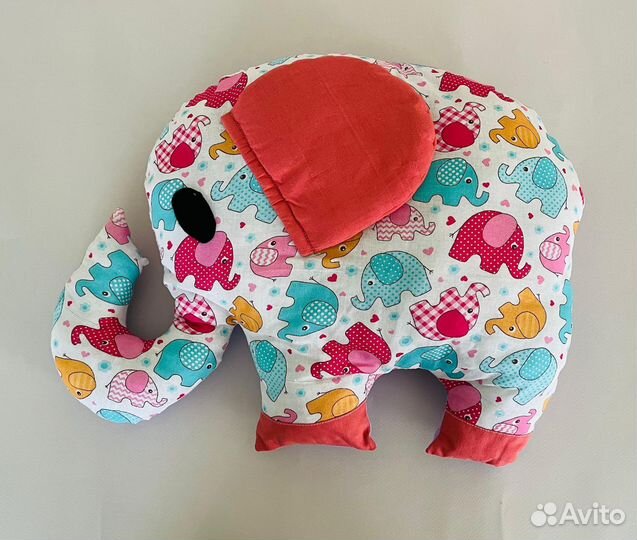 Подарок. Подушка. Бортики слоники