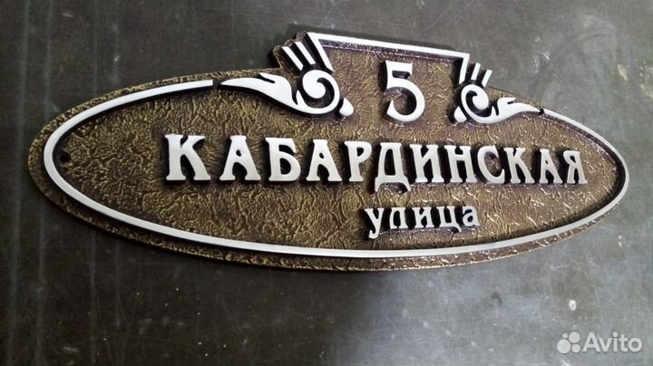 Изготовление адресных табличек из алюминия