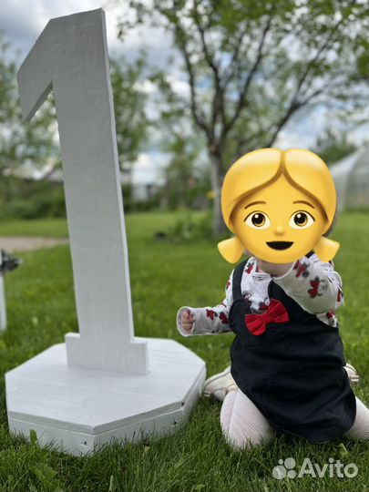 Цифра 1 на годик