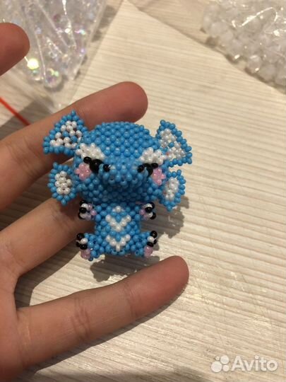 Амигуруми из бисера дракон