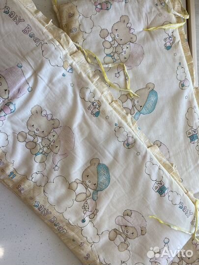 Бортики на детскую кроватку и постельное белье