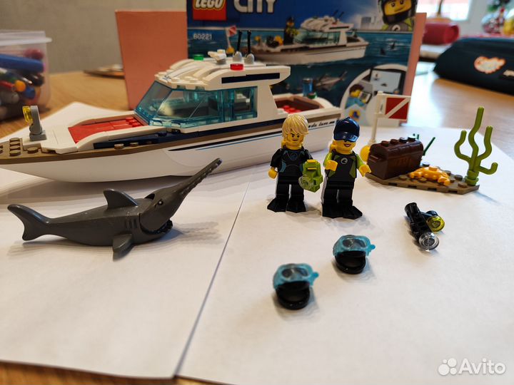 Lego City 60221 лодка дайвинг