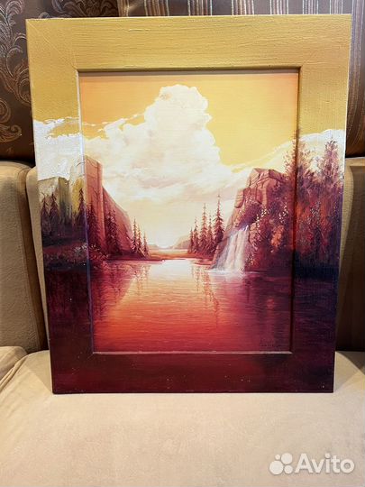 Модульная картина. Размер каждой рамы 51,5*41,5