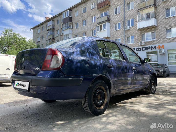 Renault Symbol 1.4 МТ, 2005, 204 000 км