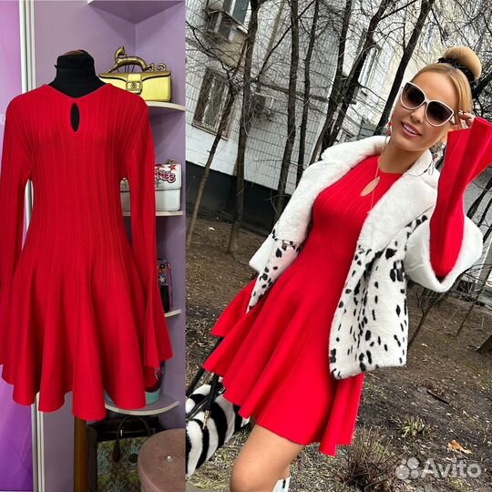 Платье трикотажное